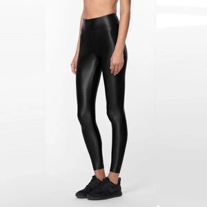 Koral Lustrous Black Mid Rise Legging